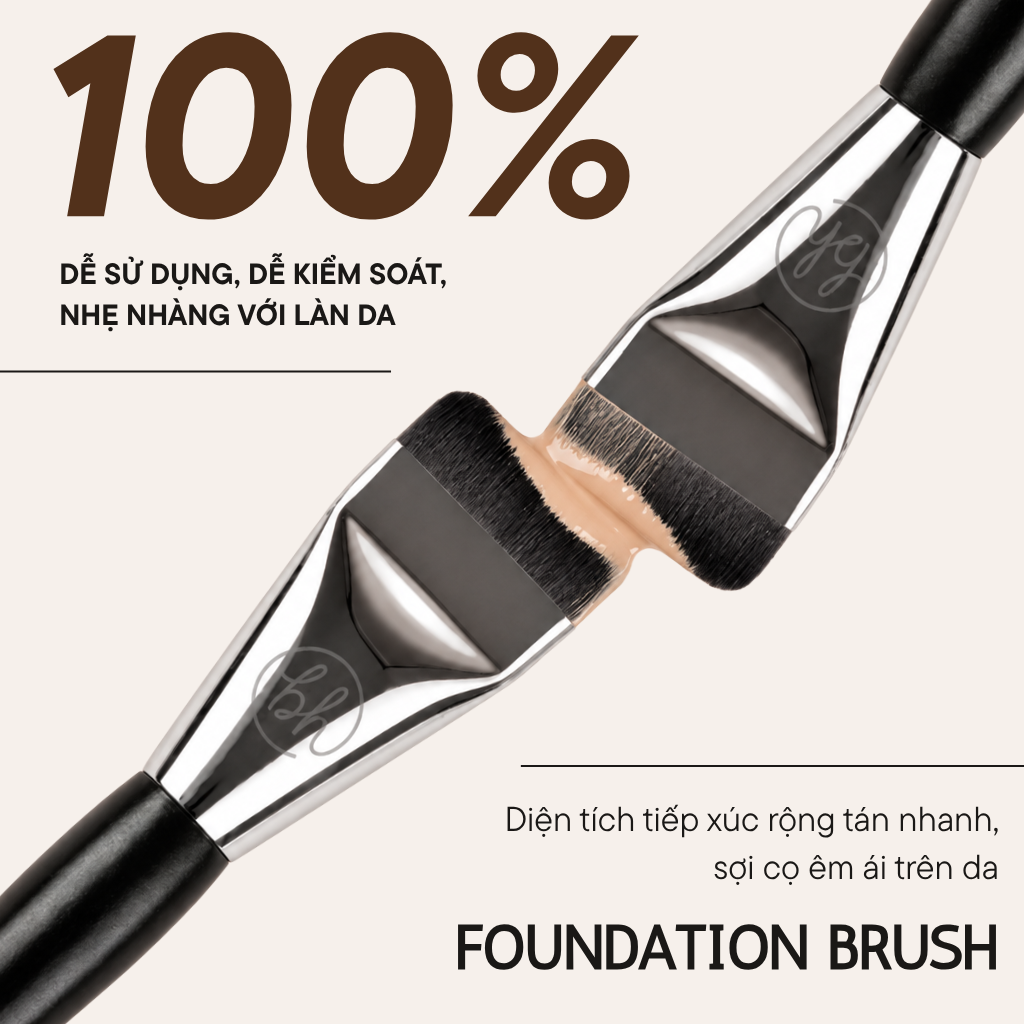 Cọ Tán Nền BH Cosmetics Foundation Brush BH636